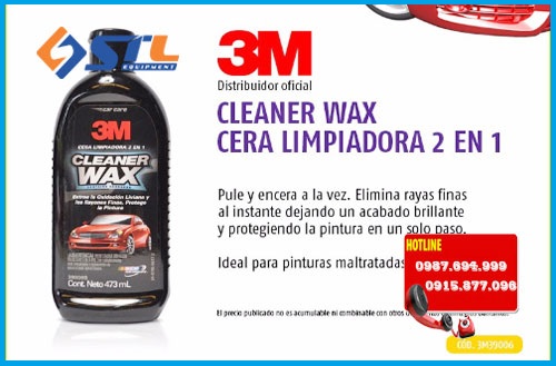 dung dich 3m one step cleaner wax pn39006 473ml