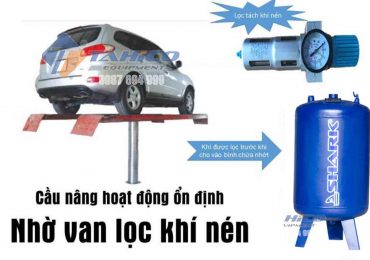 Lọc tác nước sử dụng cầu nâng 1 trụ