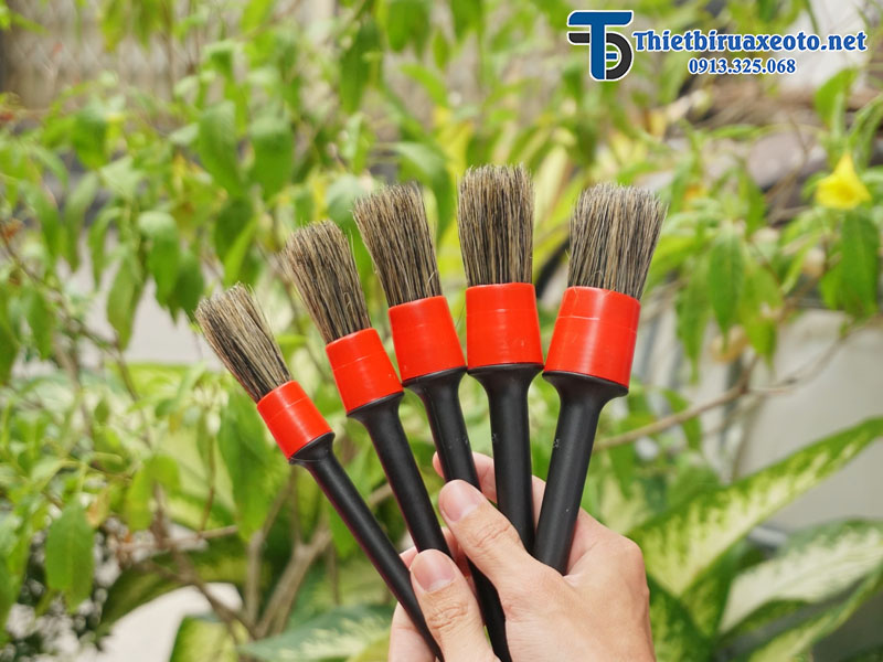 Bộ 5 cọ mềm vệ sinh nội ngoại thất xe tiện dụng 17 Bộ 5 cọ mềm vệ sinh nội ngoại thất xe tiện dụng