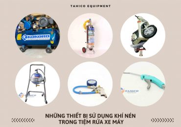 thiet bi su dung khi nen trong tiem rua xe may