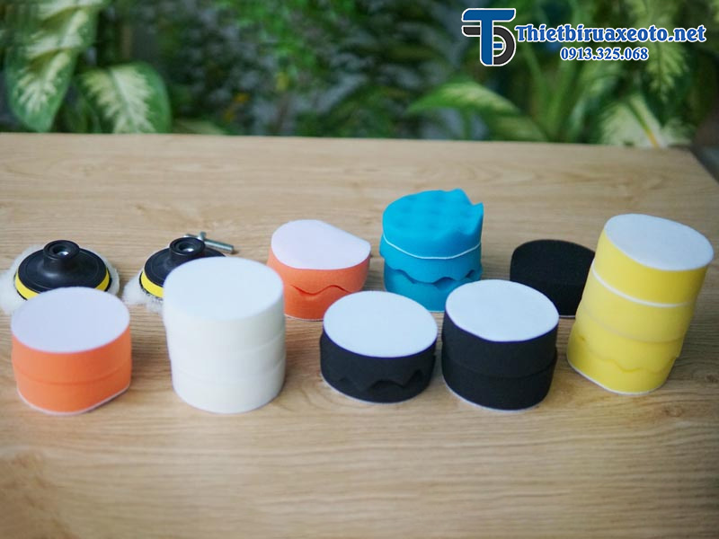 Bộ phớt đánh bóng xe ô tô len nguyên chất 15 Bộ phớt đánh bóng xe ô tô len nguyên chất