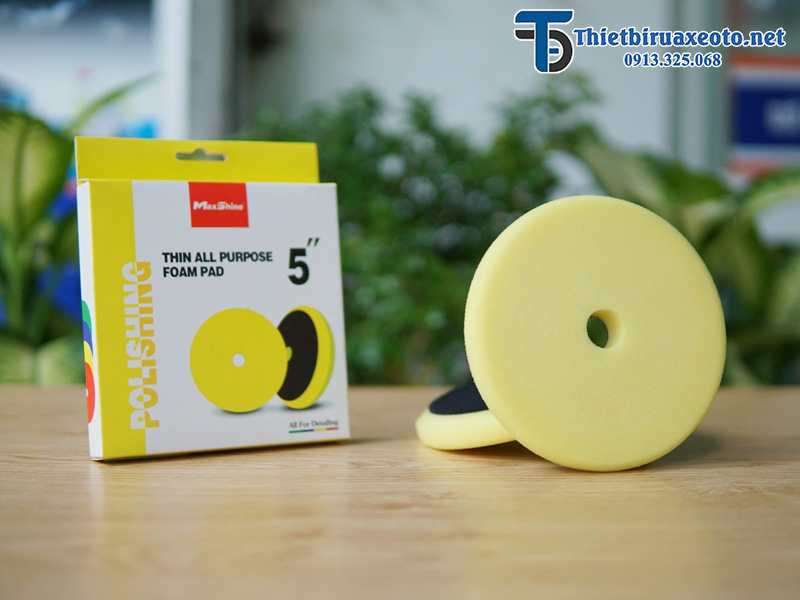 Bọt đánh bóng đa năng 5” inch 2022148Y Maxshine 15 Bọt đánh bóng đa năng 5” inch 2022148Y Maxshine