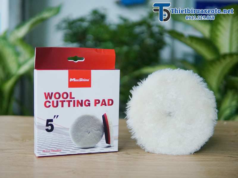 Phớt lông cừu xoắn 5 inch phá xước Wool Cutting Pad 2064125B Maxshine 13 Phớt lông cừu xoắn 5 inch phá xước Wool Cutting Pad 2064125B Maxshine