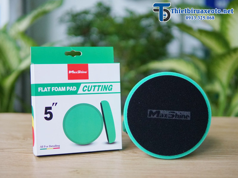 Phớt mút đánh bóng dạng phẳng DA cắt 5” inch 2031140G Maxshine 18 phot-mut-danh-bong-dang-phang-da-cat-5-inch-4