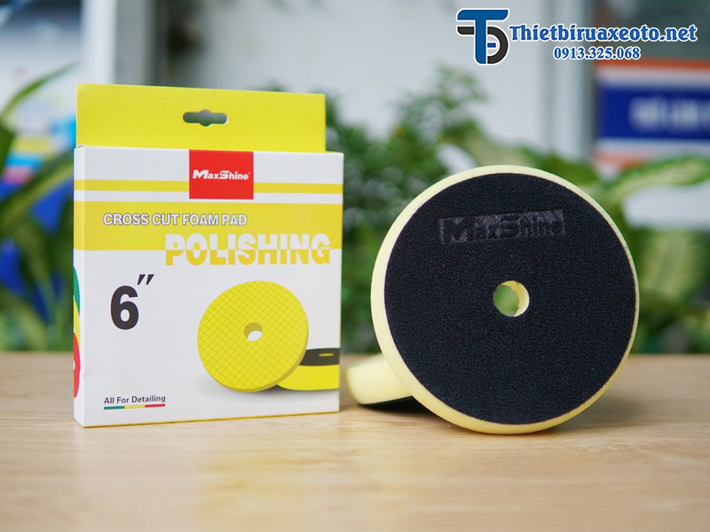 Phớt mút xóa xước nhanh bước 2 kích thước 6 inch 2002160Y Maxshine 14 phot-mut-danh-bong-o-to-xoa-xuoc-nhanh-buoc-2-kich-thuoc-6-inch-2